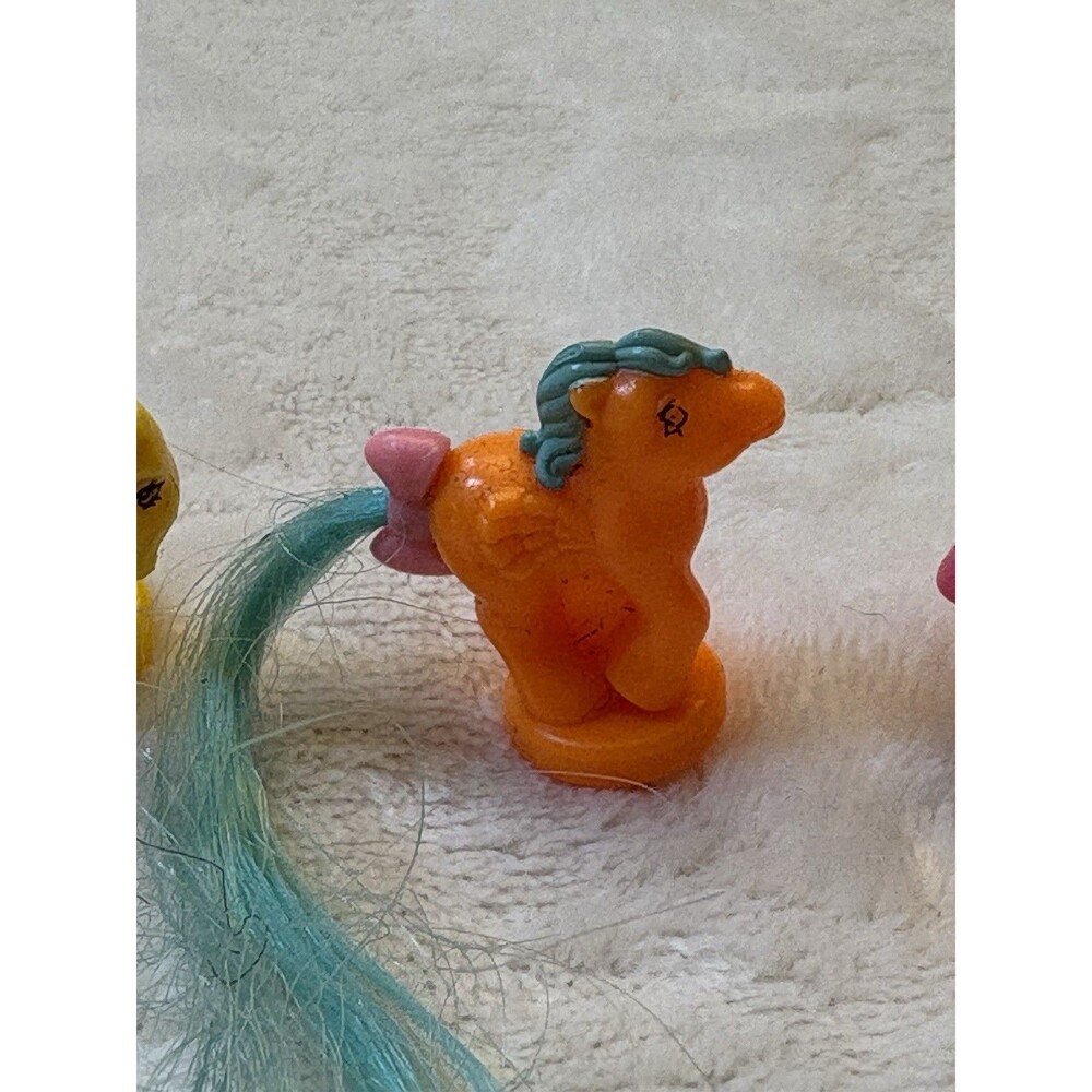 Vintage 1989 My Little Pony Ponytail Petite Ponies Lot Of 3 - Picture 3 of 6